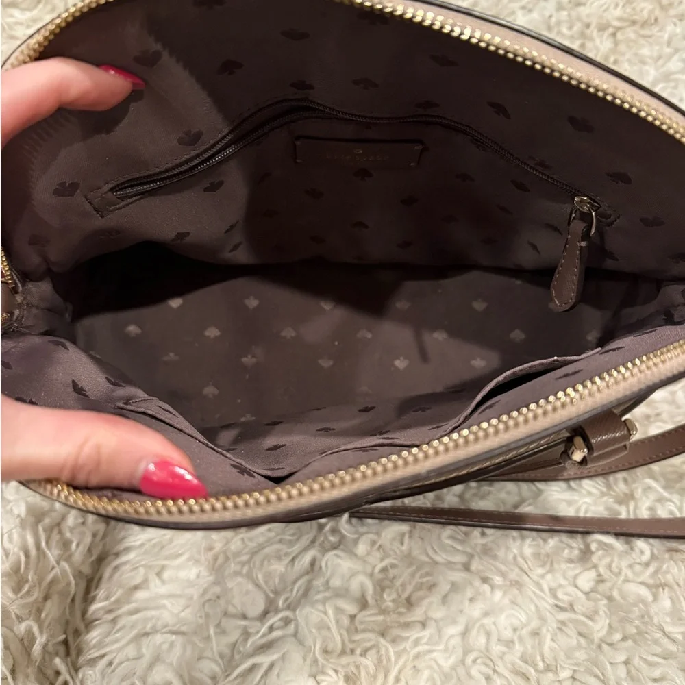 Kate Spade Tan and Cream Satchel - Picture 2 of 6